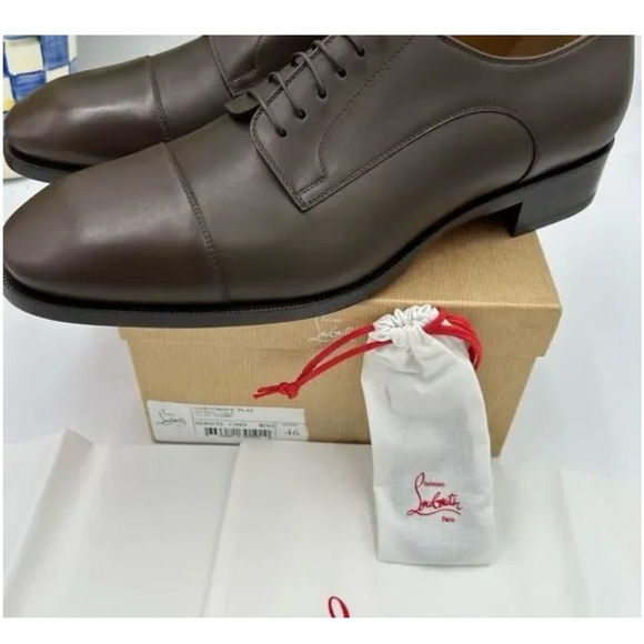 Men's Christian Louboutin cotomale Leather Oxford, size 45 made in Italy - Picture 4 of 6